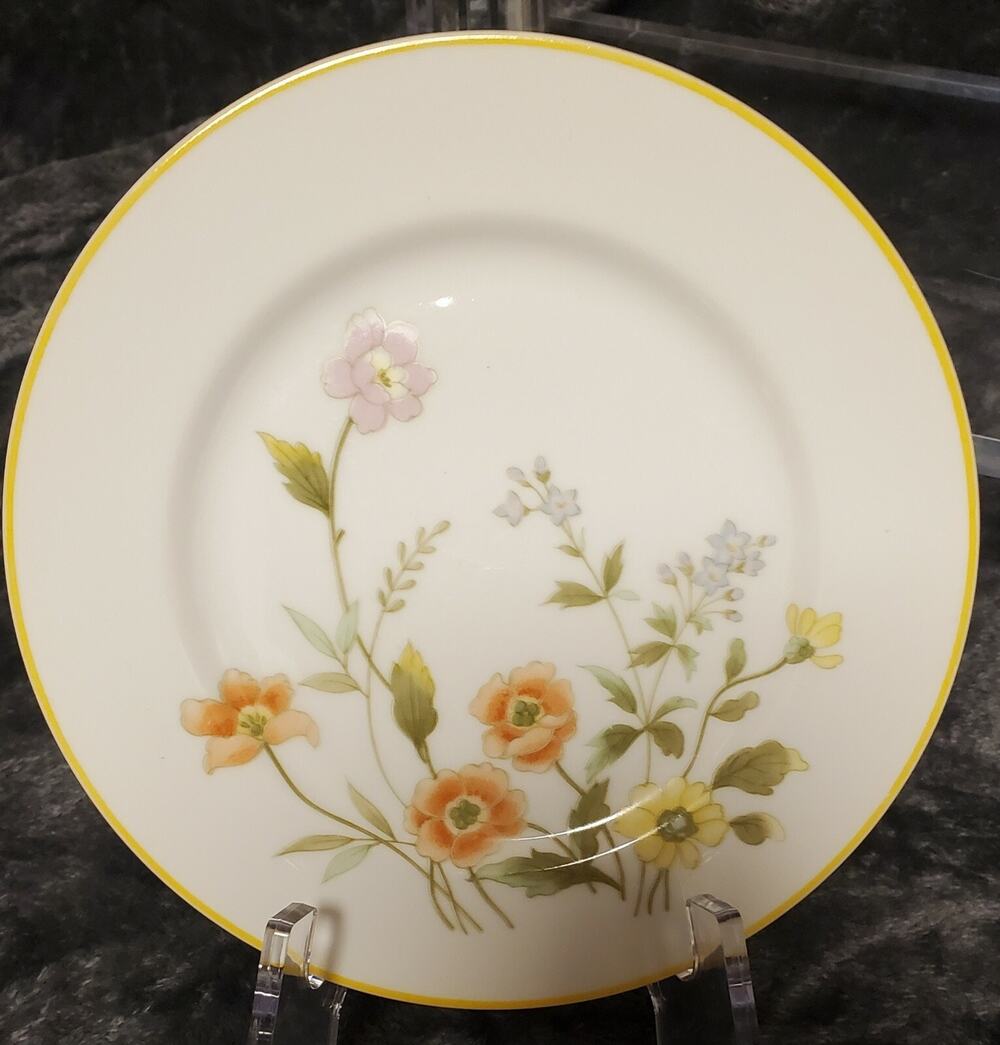 Vintage Norleans Japan Spring Garden Bread/Salad Plates 7 1/2" Fine China